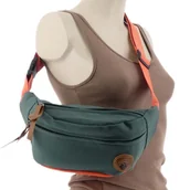 Nerki - DAMSKA SASZETKA NERKA TOREBKA CROSSBODY BAG NA RAMIĘ ZIELONA - miniaturka - grafika 1