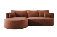 Sofy i kanapy - Domo-Home Nowoczesny rozkładany narożnik FIORE z funkcją spania, kanapa z automatycznym rozkładaniem, sofa, rozkładana sofa RIGHT 284x183x82 cm Salvador 7 - miniaturka - grafika 1