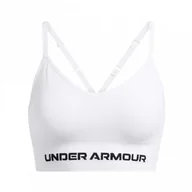Bielizna sportowa damska - Damski biustonosz treningowy Under Armour Vanish Seamless Low Bra - biały - UNDER ARMOUR - miniaturka - grafika 1