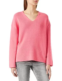 Swetry damskie - BOSS Sweter damski C_fardina, Średni Pink663, L - grafika 1