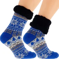 Skarpetki męskie - Ciepłe Męskie Skarpetki Zimowe Norweski Design 41-46 - miniaturka - grafika 1
