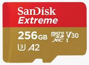 SANDISK EXTREME microSDXC 256 GB 190/130 MB/s