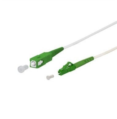 Kabel krosowy METZ CONNECT OpDAT, SC-S APC/LC-S APC OS2, 20 m