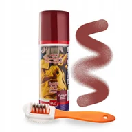 Środki do obuwia i ubrań - Bordowy Spray Renowator i Szczotka Dwustronna do Zamszu Palc Zestaw 2w1 - miniaturka - grafika 1