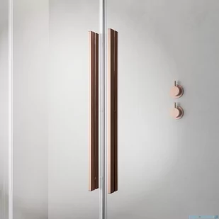 Radaway Furo Kdj Brushed Copper kabina 100x70cm lewa szczotkowana miedź 10104522-93-01L/10110480-01-01/10113070-01-01 - Kabiny prysznicowe - miniaturka - grafika 4