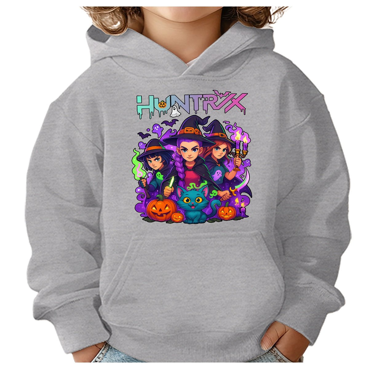 BLUZA DZIECIĘCA HUNTRIX HALLOWEEN 122-128 Z KAPTUREM BAWEŁNIANA JAKOŚĆ