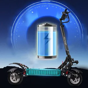 Hulajnoga elektryczna Halo Knight T108 10-calowe opony drogowe, silnik 1000W*2, maks. prędkość 65km/h - Czarny - Hulajnogi elektryczne - miniaturka - grafika 7
