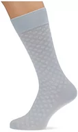 Skarpetki męskie - Hackett London Męskie skarpety z kwiatami, 5BM SKY/WHITE, M - miniaturka - grafika 1