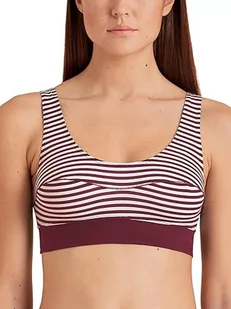 CALIDA Elastyczny biustonosz z miękkim ściągaczem damski, Angielski czerwony nadruk, 40-42 - Biustonosze - miniaturka - grafika 1