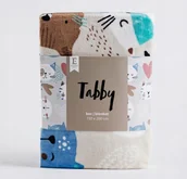 Koce - Koc z mikrofibry 150x200 Tabby ecru koty kotki - miniaturka - grafika 1