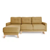 Narożniki - Żółty rozkładany narożnik Bonami Selection Pop - miniaturka - grafika 1