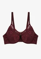 Biustonosze - Ciemnofioletowy Koronkowy Biustonosz Typu Full Cup Asgis - Renee - miniaturka - grafika 1