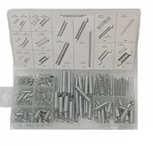 Inne mocowania - SPRĘŻYNKI 200szt. MIX /SILVER - miniaturka - grafika 1