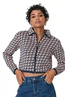 Swetry damskie - Trendyol Damski standardowy standardowy standardowy kardigan z dzianiny z wywijanym kołnierzem, Niebieskozielony, S - miniaturka - grafika 1