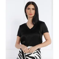 Koszulki i topy damskie - Liu Jo T-shirt | Regular Fit | z dodatkiem jedwabiu - miniaturka - grafika 1