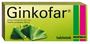 Biofarm Ginkofar 60 szt. - Układ nerwowy - miniaturka - grafika 1