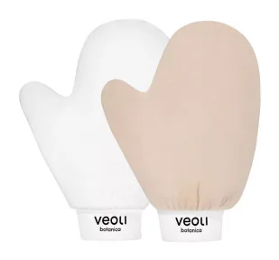 Veolibotanica Veoli Zestaw Rękawic Peelingująca do Aplikacji Produktów Brązujących 2B5A-7812A - Rękawice i gąbki do kąpieli - miniaturka - grafika 1