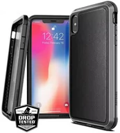 Etui i futerały do telefonów - X-Doria Defense Lux Leather etui na Apple iPhone XS Max CZARNY NA TYŁ ALUMINIUM 37728 - miniaturka - grafika 1