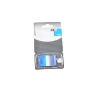 Gadżety  do biura - Zakładka + podajnik 25x43mm/50k. t. niebieska - miniaturka - grafika 1