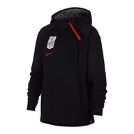 Bluzy dla chłopców - Nike Dry Hoodie Qz chłopięca bluza z kapturem czarny czarny X-S - miniaturka - grafika 1