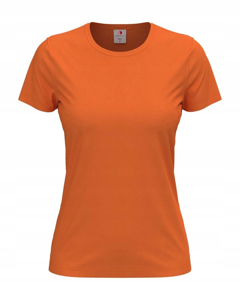 Koszulka damska T-shirt damski Classic-T ST2600 Orange DUŻY ROZMIAR 3XL