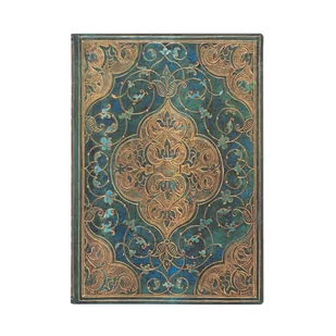 Paperblanks Notes Turquoise Chronicles Flexi Midi linia - Szkolne artykuły papiernicze - miniaturka - grafika 1