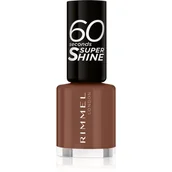 Lakiery do paznokci - Rimmel 60 Seconds Super Shine lakier do paznokci odcień 140 Chocolate Eclipse 8 ml - miniaturka - grafika 1