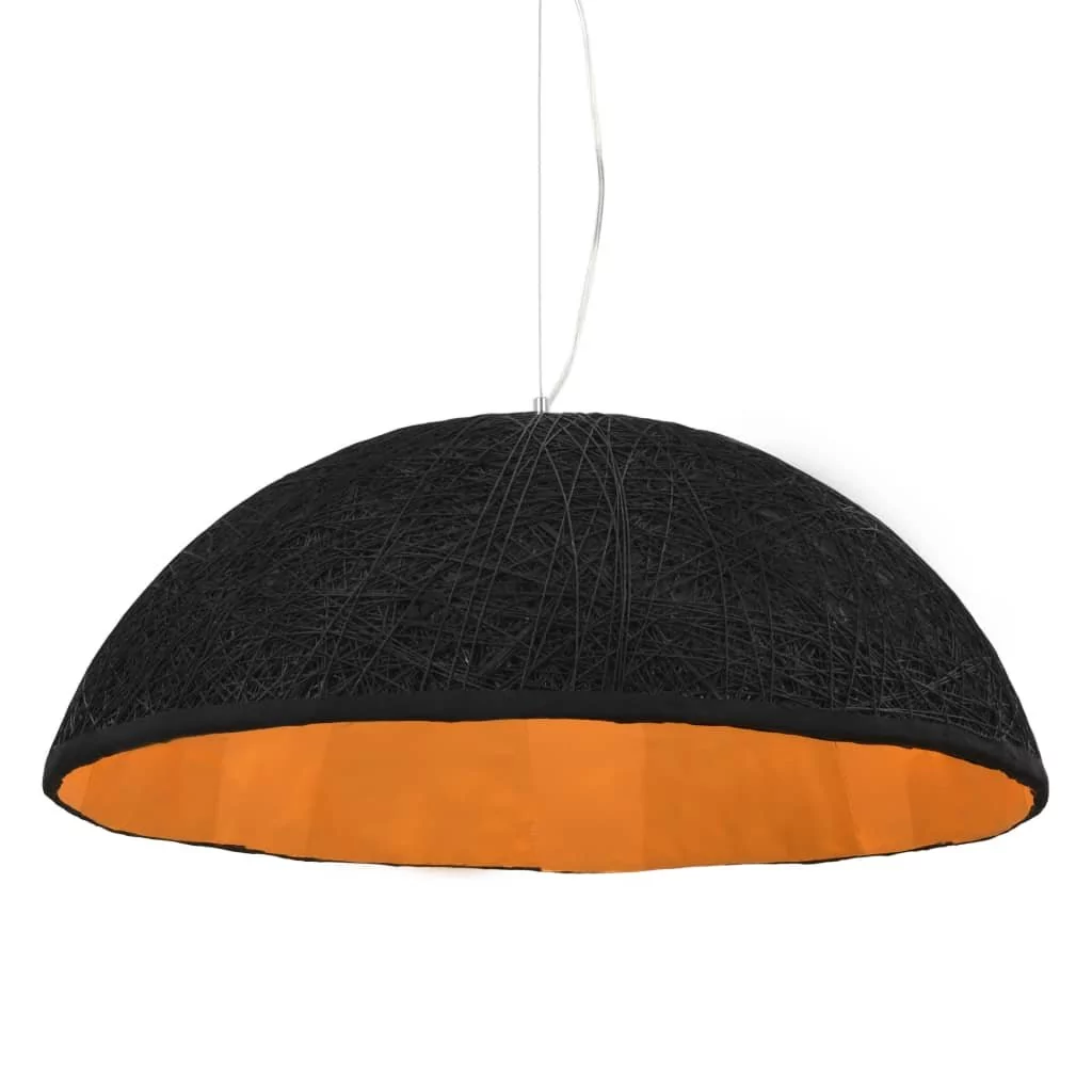 vidaXL Lampa wisząca, czarno-złota, 70 cm, E27