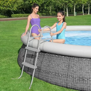Bestway 2-stopniowa drabinka basenowa Flowclear, 84 cm - Akcesoria do basenów - miniaturka - grafika 1
