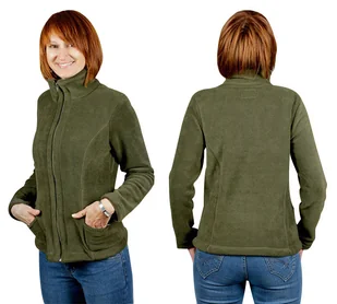 Bluza Polarowa Damska Ciepła POLAR MAX02 XL zielony - Bluzy damskie - miniaturka - grafika 1