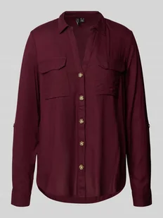 Bluzka koszulowa o kroju regular fit z czystej wiskozy model ‘BUMPY’ - Koszule damskie - miniaturka - grafika 1