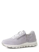 Trampki damskie - Tamaris - Damskie tenisówki ze skóry, lila - miniaturka - grafika 1