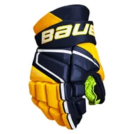 Hokej - Rękawice hokejowe Bauer Vapor 3X Navy/Gold Junior 11 cali - miniaturka - grafika 1