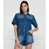 Kombinezony - One Teaspoon Jeansowy kombinezon ROSEWOOD TAYLOR | Regular Fit - miniaturka - grafika 1