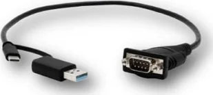 Exsys EXSYS EX-23001 Kabel USB 2.0 ze złączem C i A na 1 x szeregowy kabel RS-232 z 9-stykowym złączem Chipset FTDI - Akcesoria do komputerów stacjonarnych - miniaturka - grafika 1