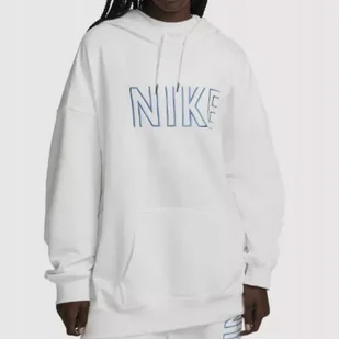 Bluza Damska biała z kapturem Nike Sportswear Oversize FJ4915-121 r. M - Bluzy damskie - miniaturka - grafika 1