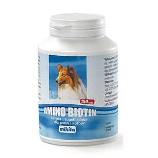 Mikita Amino Biotin Na Sierść Dla Psów I Kotów 150Tabl - Suplementy i witaminy dla psów - miniaturka - grafika 2