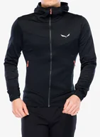 Kurtki męskie - Kurtka polarowa Salewa Sella Crevasse HD Jacket - black out - miniaturka - grafika 1