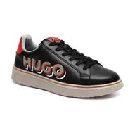 Buty dla chłopców - HUGO KIDS Skórzane sneakersy - miniaturka - grafika 1