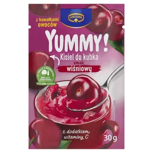 Krüger Yummy! Kisiel do kubka smak wiśniowy 30 g - Kisiel - miniaturka - grafika 1