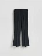 Spodnie damskie - Reserved - Spodnie z rozcięciami long leg - czarny - miniaturka - grafika 1