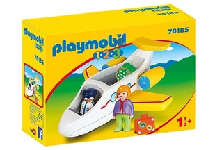 Playmobil 1.2.3 Airplane with passenger 70185 - Klocki - miniaturka - grafika 1