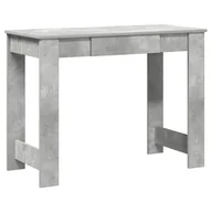 Biurka - Biurko, szarość betonu, 100x45x75 cm, materiał dre - miniaturka - grafika 1