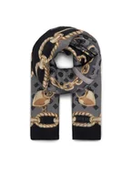 Apaszki i szaliki damskie - Guess Szalik 180084 Czarny - miniaturka - grafika 1