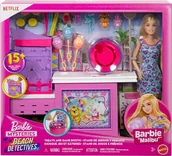 Lalki dla dziewczynek - Zestaw do zabawy Barbie Mysteries Beach Detectives Treats And Game Booth JFV67 (0194735306299) - miniaturka - grafika 1