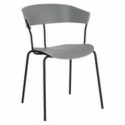 Krzesła - D2.Design Krzesło Laugar szare 204533 - miniaturka - grafika 1