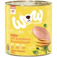Mokra karma dla psów - Wow Junior Huhn - kurczak z marchewką i pokrzywą dla szczeniąt 800 g - miniaturka - grafika 1