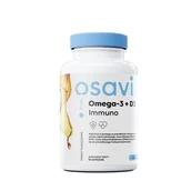 Suplementy naturalne - OSAVI Omega-3 + D3 Immuno (Wsparcie układu odpornościowego) 60 Kapsułek żelowych Cytryna - miniaturka - grafika 1