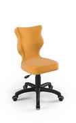 Krzesła obrotowe dla dzieci - Krzesło Entelo Petit Czarny Velvet 35 rozmiar 3 - miniaturka - grafika 1