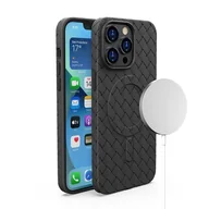 Etui i futerały do telefonów - Plecione etui Woven Case do iPhone 14 - czarne - miniaturka - grafika 1